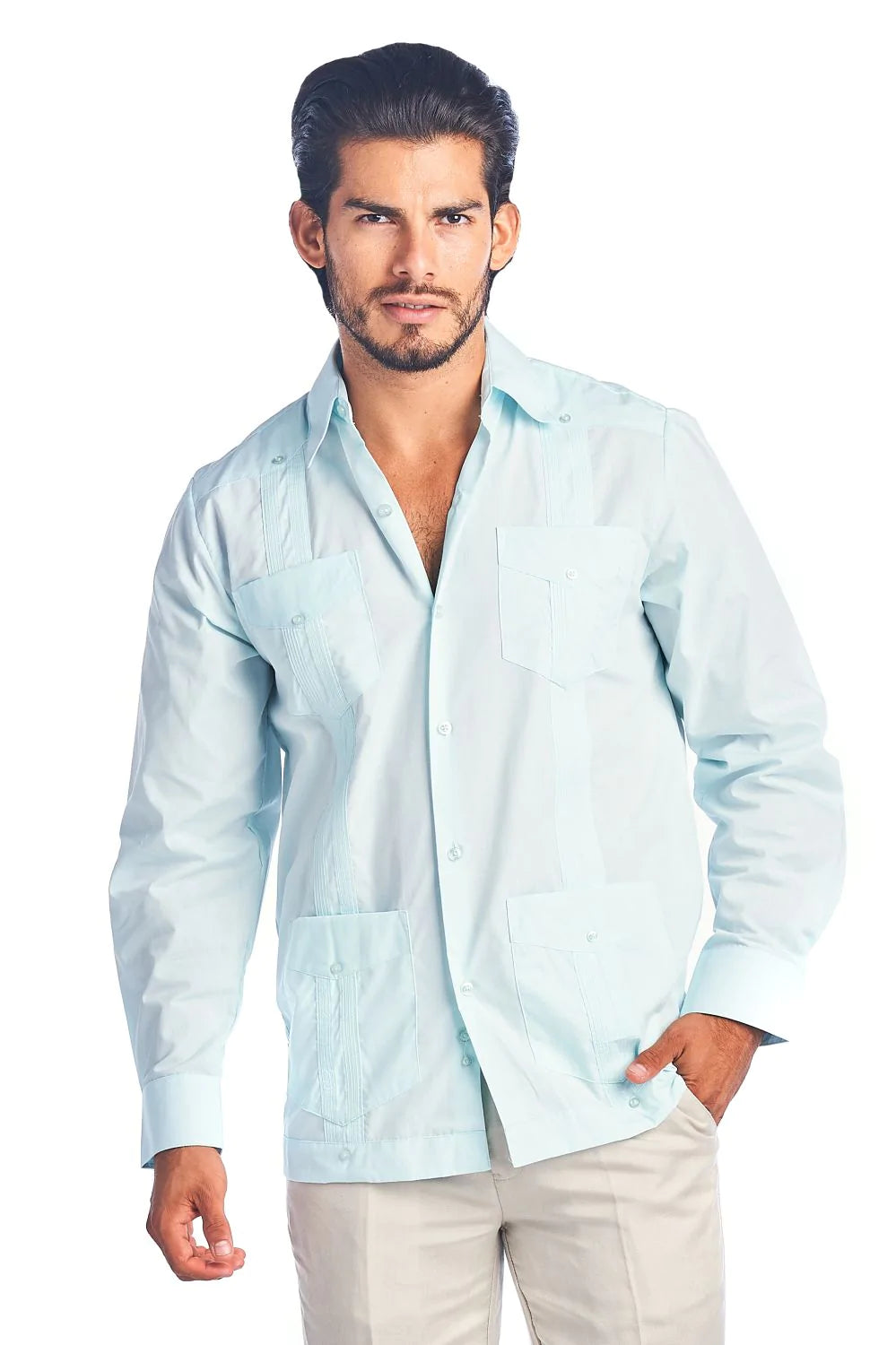 Men's Luxury Linen Cotton Long Sleeve Shir – Bella Valentina LA